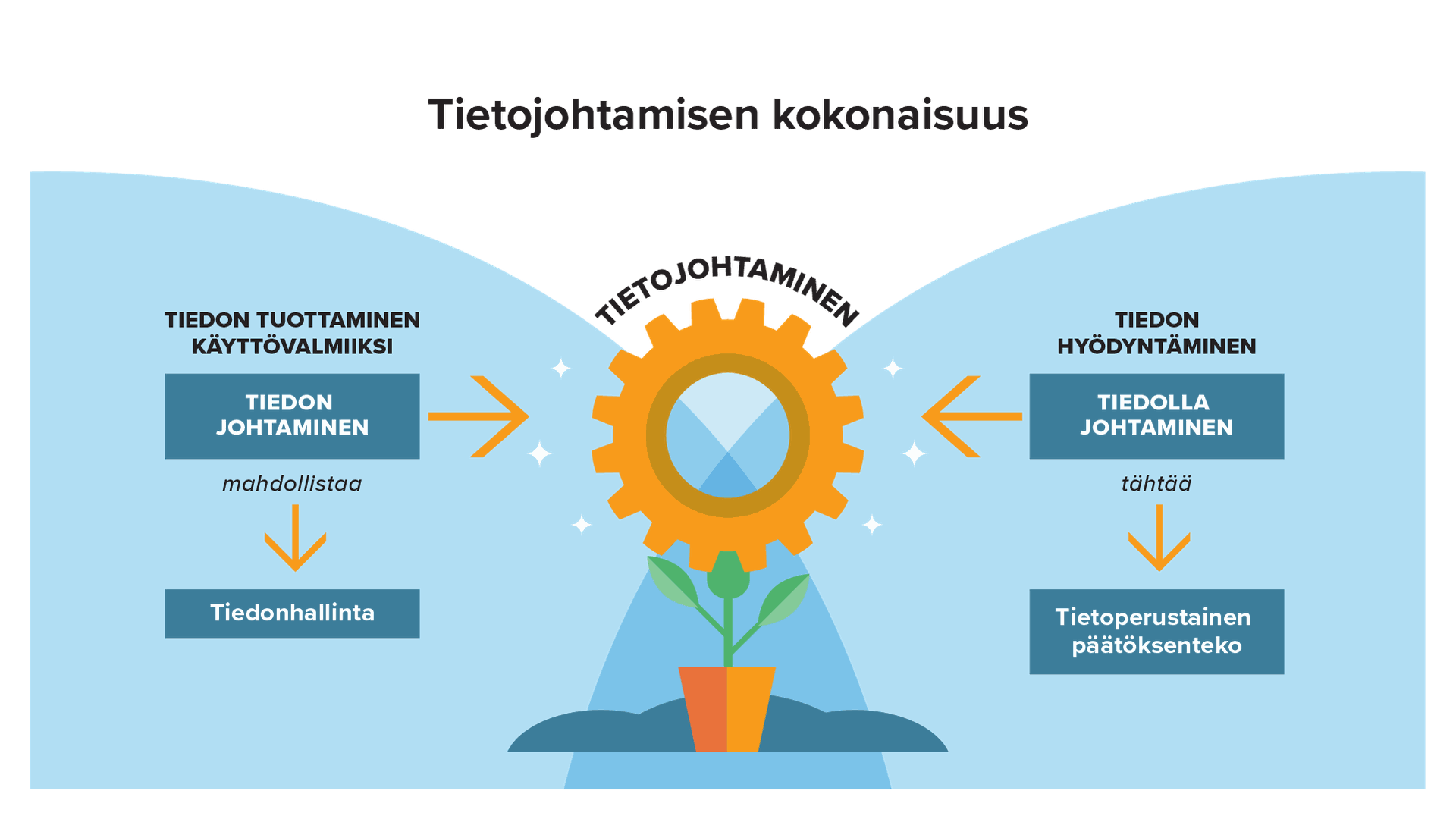 tietojohtamisen kokonaisuus tietojohtamisen kokonaisuus kuvattuna prosessikaaviolla